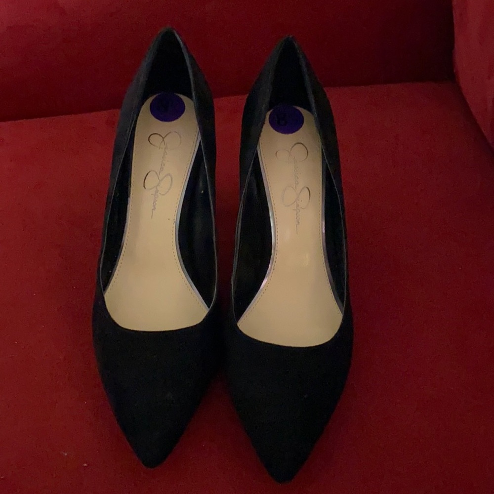 Jessica Simpson black with rhinestones size 8.5